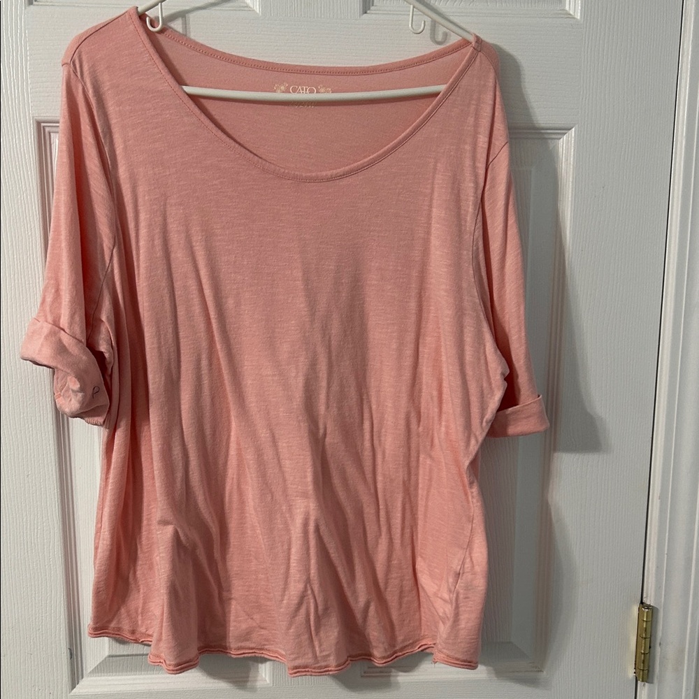 Cato Light Pink Short Sleeve Tee size 22/24